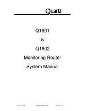 Quartz Q1601 System Manual