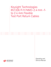 Keysight Technologies 85133E Operating And Service Manual