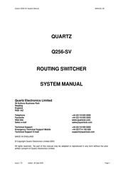 Quartz Q256-SV System Manual