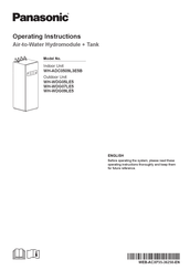 Panasonic WH-ADC0509L3E5B Operating Instructions Manual