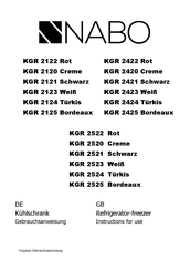 NABO KGR 2423 Instructions For Use Manual