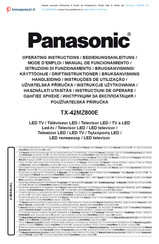 Panasonic MZ800E Operating Instructions Manual