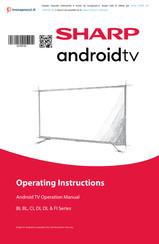 Sharp BI Series Operating Instructions Manual