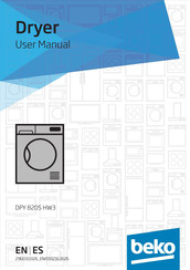Beko DPY 8205 HW3 User Manual
