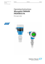 Endress+Hauser Micropilot FMR60B PROFIBUS PA Operating Instructions Manual