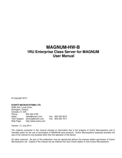 evertz MAGNUM-HW-B User Manual