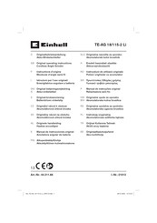 EINHELL TE-AG 18/115-2 Li Original Operating Instructions