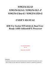 JETWAY 939GT4-SLI-D User Manual