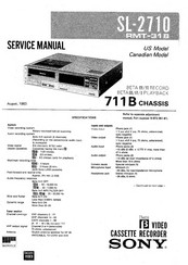 Sony SL-2710 Service Manual