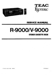 Teac Esoteric R-9000 Service Manual