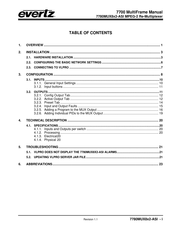 evertz 7780MUX8x2-ASI Manual