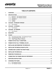 evertz 7800FR Manual