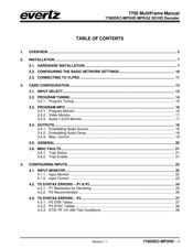 evertz 7780DEC-MP2HD Manual
