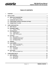 evertz 7880DEC-H264HD Manual