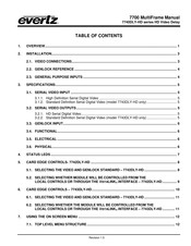 evertz 7740DLY-HD Series Manual