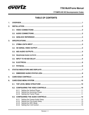 evertz 7772MFD-HD Manual
