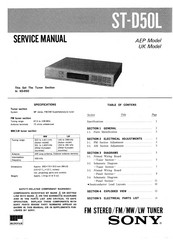 Sony ST-D50L Service Manual