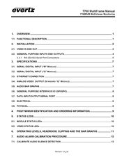 evertz 7765MVM Manual