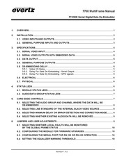 evertz 7721DD Manual