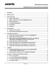 evertz 7720AE4-HD Manual