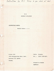 SIMTEC M-31 Instruction Manual