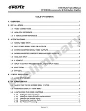 evertz 7713HDC Manual