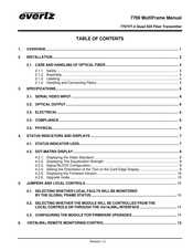 evertz 7707VT-4 Manual