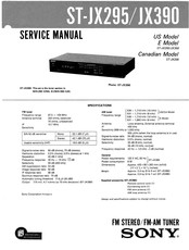 Sony ST-JX390 Service Manual