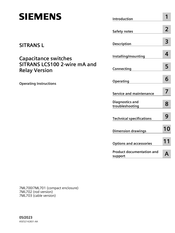 Siemens SITRANS L LCS100 Operating Instructions Manual