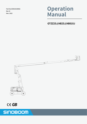 Sinoboom GTZZ25J Operation Manual