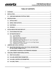 evertz 7707VR-2-HD Manual