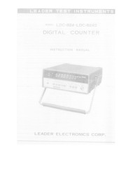 Leader Electronics Corp. LDC-824S Instruction Manual