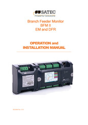 Satec BFM II EM Operation And Installation Manual