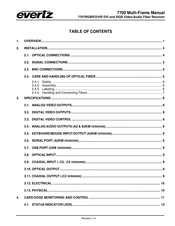 evertz 7707RGBR/DVIR Manual