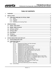evertz 7707VB-2-OC12 Manual