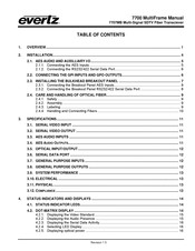 evertz 7707MB Manual