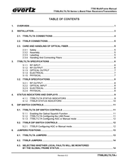 evertz 7705LT Series Manual