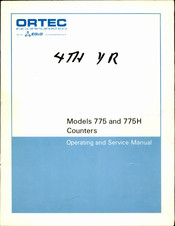 EG&G ORTEC 775H Operating And Service Manual