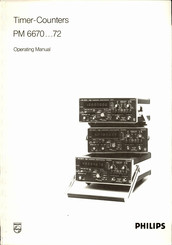 Philips PM 6670 Operating Manual