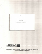 Norland IT-5300 Instruction Manual