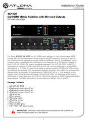 Panduit Atlona AT-HDR-SW-52ED Installation Manual