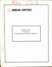 EG&G ORTEC 575A Operating And Service Manual
