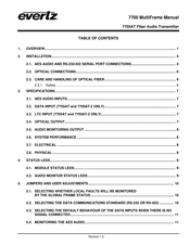 Evertz 7700 Manual