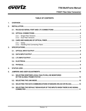 evertz 7705DT Manual