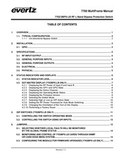 evertz 7702BPX-LB Manual