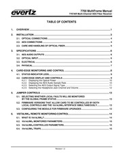 evertz 7707AR Manual