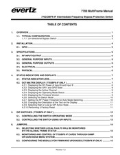 evertz 7703BPX-IF Manual