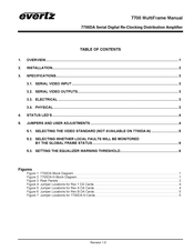 Evertz 7700 Manual