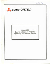 EG&G ORTEC 855 Operating And Service Manual