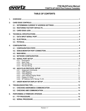 evertz 7700PTX-AP Manual